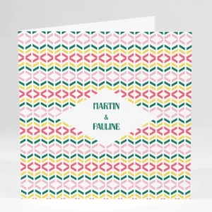 Faire-part de mariage Geometrique*Faire-part Elégant New