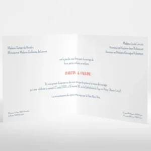 Faire-part de mariage Geometrique*Faire-part Elégant New