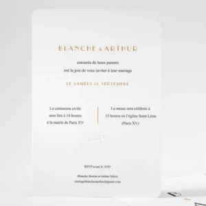 Faire-part de mariage Graphique et chic*Faire-part Elégant Sale