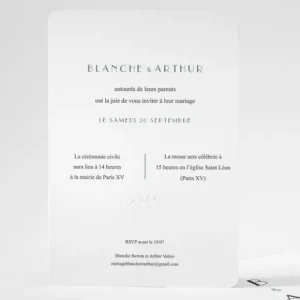 Faire-part de mariage Graphique et chic*Faire-part Elégant Sale