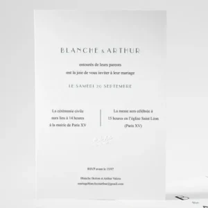 Faire-part de mariage Graphique et chic*Faire-part Elégant Sale