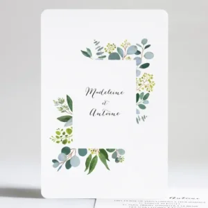 Faire-part de mariage Green*Faire-part Elégant Clearance
