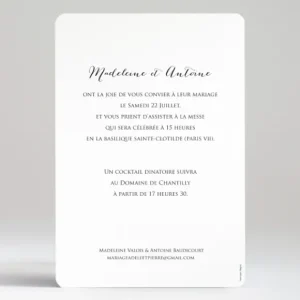 Faire-part de mariage Green*Faire-part Elégant Clearance