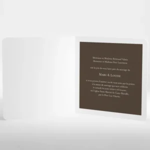 Faire-part de mariage Gypsophile*Faire-part Elégant New