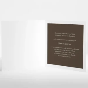 Faire-part de mariage Gypsophile*Faire-part Elégant New