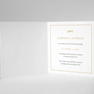 Faire-part de mariage Haute couture*Faire-part Elégant Best