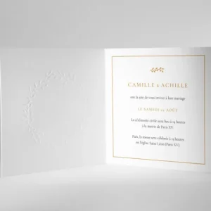 Faire-part de mariage Haute couture*Faire-part Elégant Best