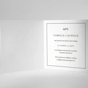 Faire-part de mariage Haute couture*Faire-part Elégant Best