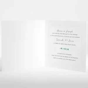 Faire-part de mariage Herbier romantique*Faire-part Elégant Discount