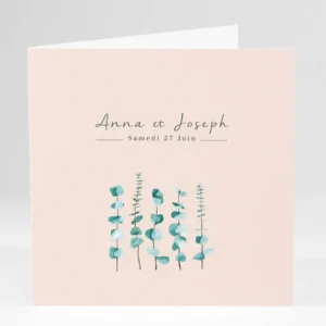 Faire-part de mariage Herbier romantique*Faire-part Elégant Discount
