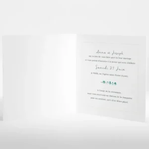 Faire-part de mariage Herbier romantique*Faire-part Elégant Discount