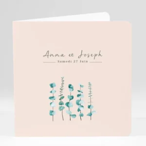 Faire-part de mariage Herbier romantique*Faire-part Elégant Discount