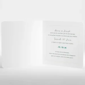 Faire-part de mariage Herbier romantique*Faire-part Elégant Discount