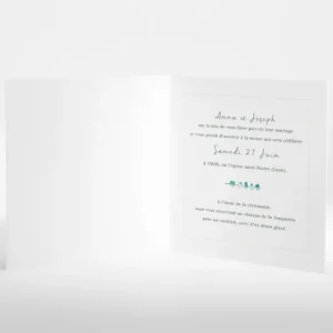 Faire-part de mariage Herbier romantique*Faire-part Elégant Discount