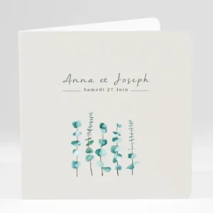 Faire-part de mariage Herbier romantique*Faire-part Elégant Discount