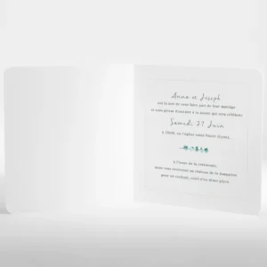 Faire-part de mariage Herbier romantique*Faire-part Elégant Discount