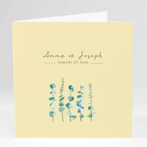 Faire-part de mariage Herbier romantique*Faire-part Elégant Discount