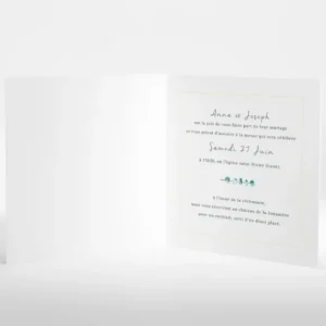 Faire-part de mariage Herbier romantique*Faire-part Elégant Discount