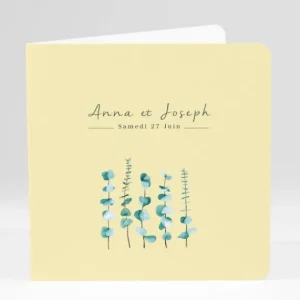 Faire-part de mariage Herbier romantique*Faire-part Elégant Discount
