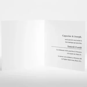 Faire-part de mariage Il n'y a que l'Amour*Faire-part Elégant New