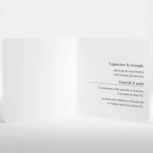 Faire-part de mariage Il n'y a que l'Amour*Faire-part Elégant New