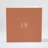 Faire-part de mariage Initiales gravees en or couleur*Faire-part Elégant Hot
