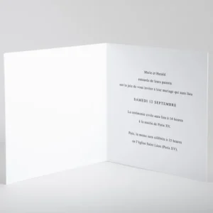 Faire-part de mariage Initiales etoilees*Faire-part Elégant Sale