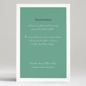 Faire-part de mariage Jardin tropical*Faire-part Elégant Hot