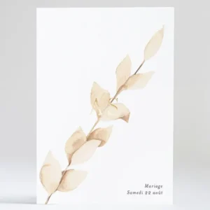 Faire-part de mariage Joli brin*Faire-part Elégant New