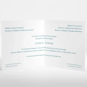 Faire-part de mariage Joli sourire*Faire-part Elégant Discount