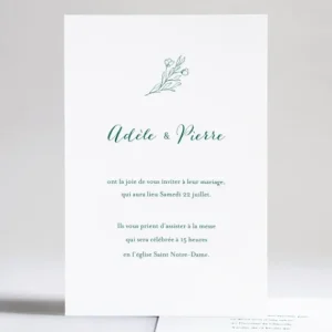 Faire-part de mariage Jolie fleur*Faire-part Elégant Outlet