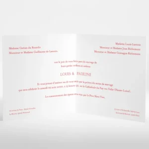 Faire-part de mariage Joli sourire*Faire-part Elégant Discount