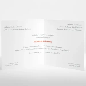 Faire-part de mariage Jolies tomettes*Faire-part Elégant Discount