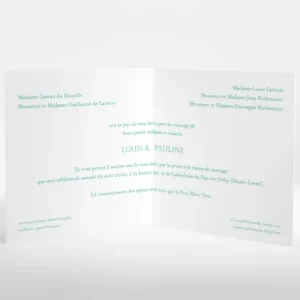 Faire-part de mariage Joli sourire*Faire-part Elégant Discount