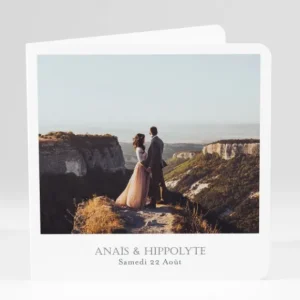 Faire-part de mariage Jolie photo*Faire-part Elégant Discount