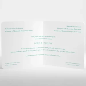 Faire-part de mariage Joli sourire*Faire-part Elégant Discount