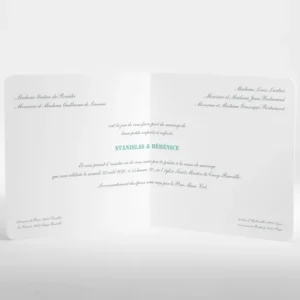 Faire-part de mariage Jolies tomettes*Faire-part Elégant Discount