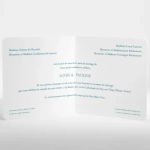 Faire-part de mariage Joli sourire*Faire-part Elégant Discount