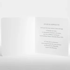 Faire-part de mariage Jolie photo*Faire-part Elégant Discount