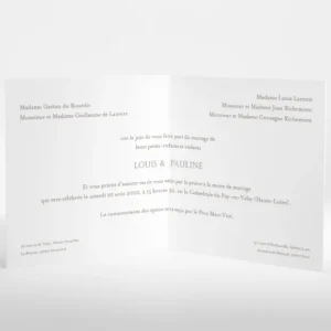 Faire-part de mariage Joli sourire*Faire-part Elégant Discount