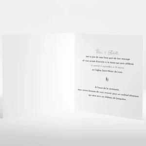 Faire-part de mariage Just green*Faire-part Elégant Outlet