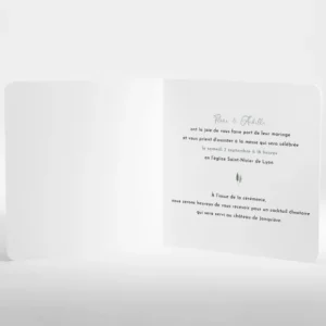 Faire-part de mariage Just green*Faire-part Elégant Outlet