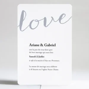 Faire-part de mariage Letter*Faire-part Elégant Sale