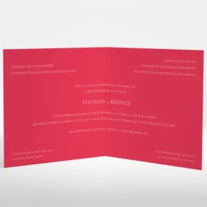 Faire-part de mariage Liberty framboises*Faire-part Elégant Clearance
