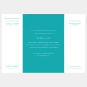 Faire-part de mariage Liberty leger*Faire-part Elégant Fashion