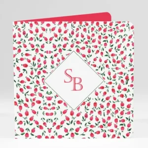 Faire-part de mariage Liberty framboises*Faire-part Elégant Clearance