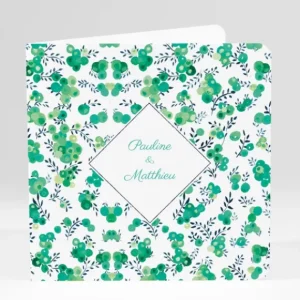 Faire-part de mariage Liberty groseilles*Faire-part Elégant Fashion