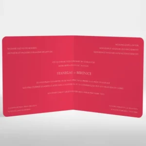 Faire-part de mariage Liberty framboises*Faire-part Elégant Clearance