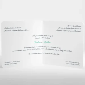Faire-part de mariage Liberty groseilles*Faire-part Elégant Fashion