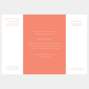 Faire-part de mariage Liberty leger*Faire-part Elégant Fashion